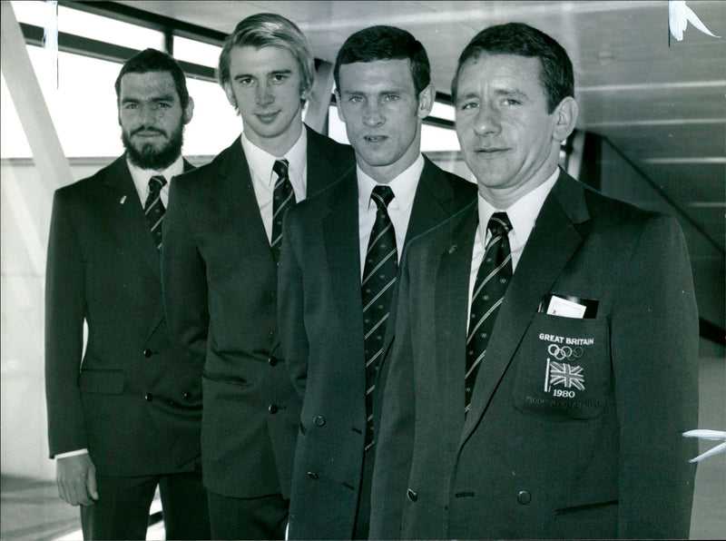 Danny Nightingale, Nigel Clark, Tim Kenealyn and Peter Whiteside - Vintage Photograph