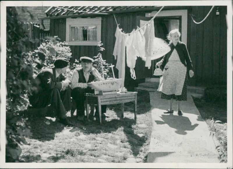 Prince William's visit to a number of seamen's homes in Karlskrona - Vintage Photograph