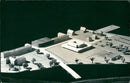Model of the city library in Karlstad. - Vintage Photograph
