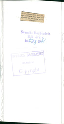 One of the architect Jean Erik Rehn's own tile stoves is still in the Gimo castle and will be moved to the music salon - Vintage Photograph