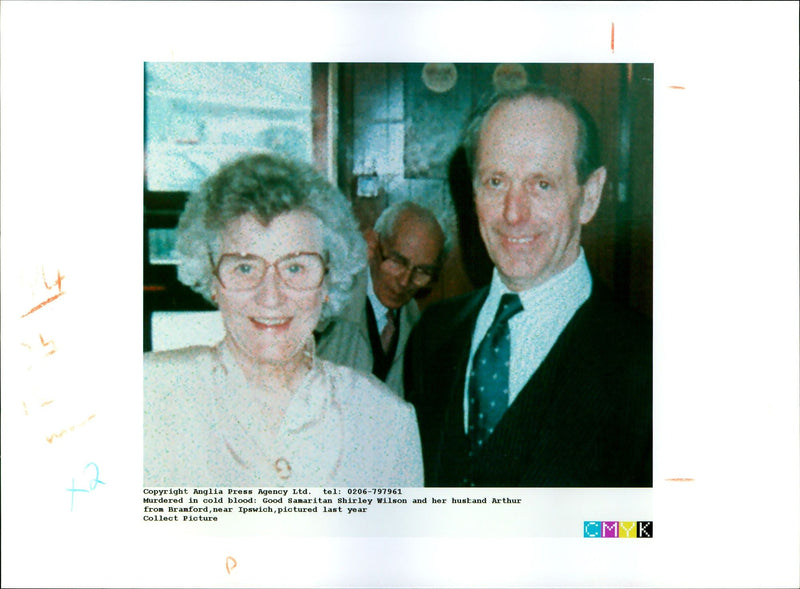 Murder Victims: local Good Samaritans Mrs Shirley Wilson and husband, Arthur - Vintage Photograph