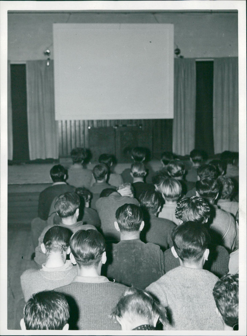Refugees in Sweden - interns - Vintage Photograph