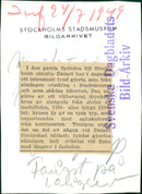 Archaeological finds in Sweden - well-preserved beverage jar of stoneware from the end of the Middle Ages, 1400 or early 1500 - Vintage Photograph