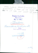 Street musician in London - Vintage Photograph