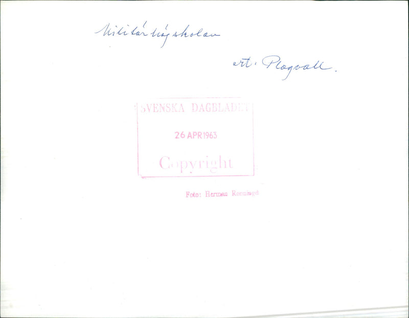 Stockholm pictures Military Academy - Vintage Photograph