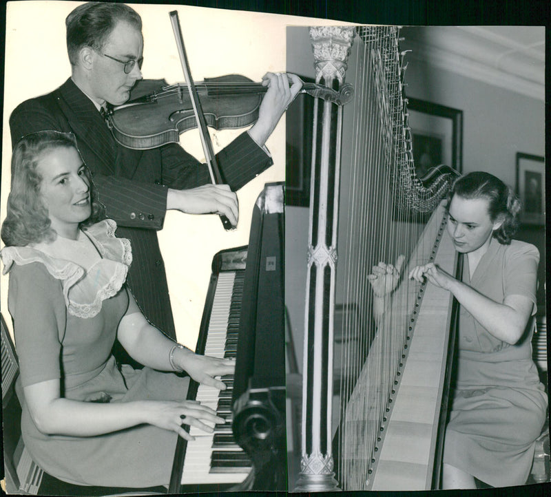 Stockholm Pictures School of Music. - Vintage Photograph