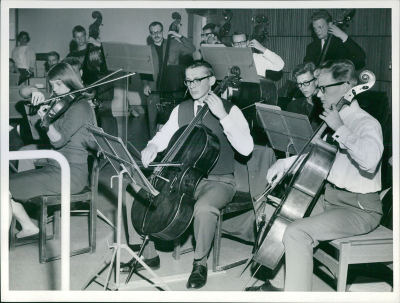 Stockholm Pictures School of Music. - Vintage Photograph