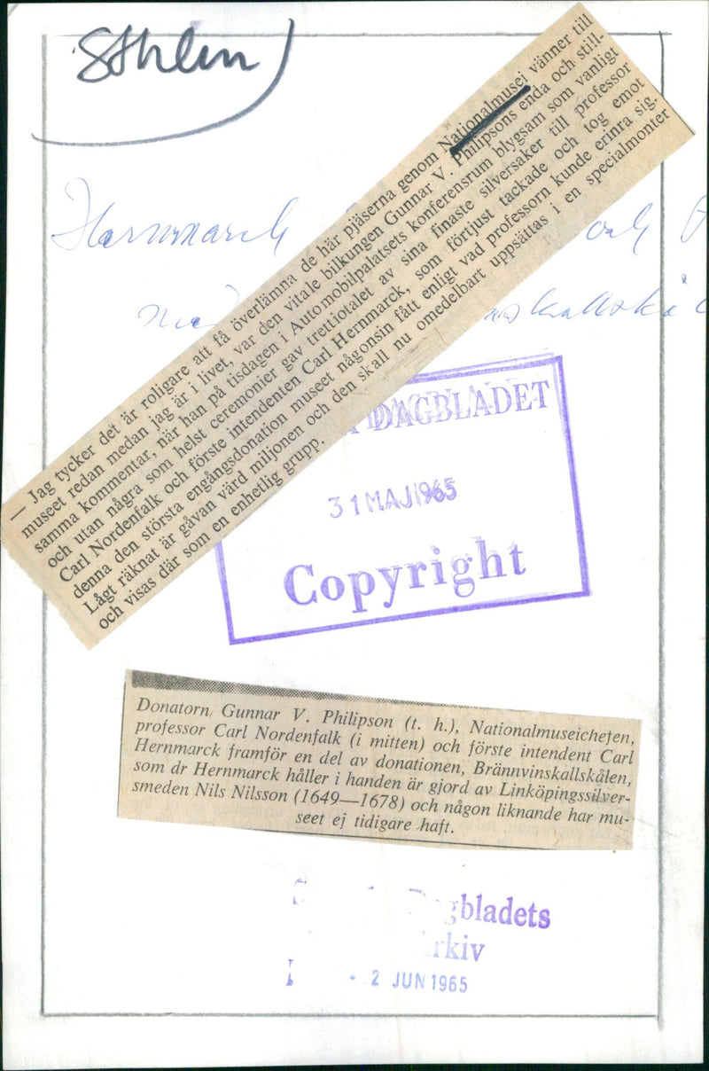 Stockholm National Museum - Vintage Photograph