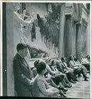A group of audience at the midnight concert - Vintage Photograph