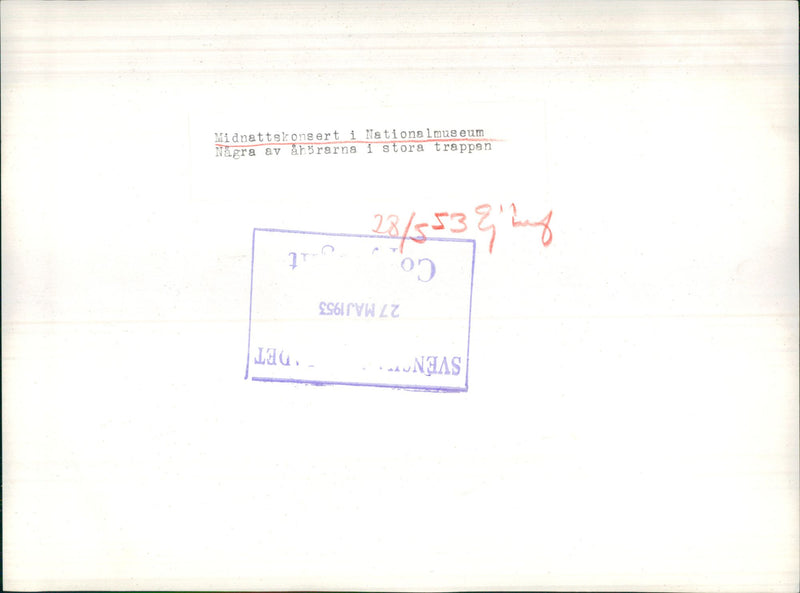 Midnight Concert in the National Museum - Vintage Photograph