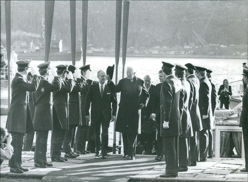 Gustaf VI Adolf's 90th Anniversary - going to the City Hall - Vintage Photograph
