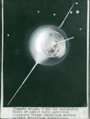 Model of Soviet earth satellite - Vintage Photograph
