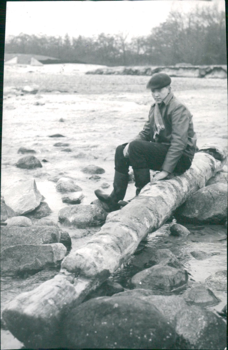 Prehistorical finds in Sweden. - Vintage Photograph