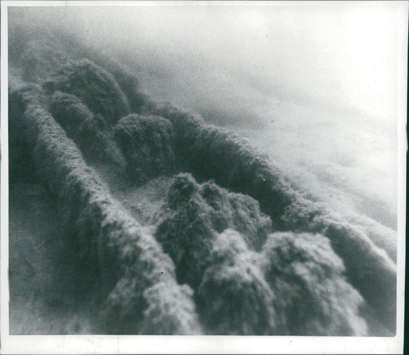 Underwater picture from one of the found Viking ships at HÃ¤ringe - Vintage Photograph