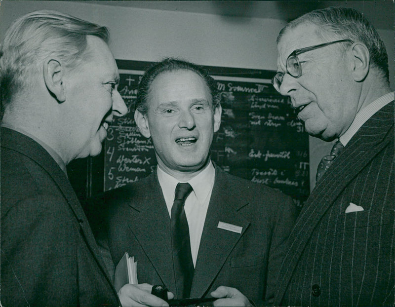 King Gustaf VI Adolf (on the right) - Vintage Photograph