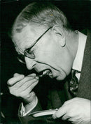 King Gustaf VI Adolf In official business - Vintage Photograph