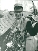 Leif Andersson was one of Saturday's students in Falkenberg. - Vintage Photograph