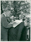 Geerg Nordman and King Gustaf VI Adolf - Vintage Photograph