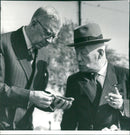 Gustaf VI Adolf and  Archeologists - Vintage Photograph