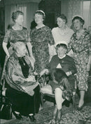 Participants in the student anniversary - Vintage Photograph