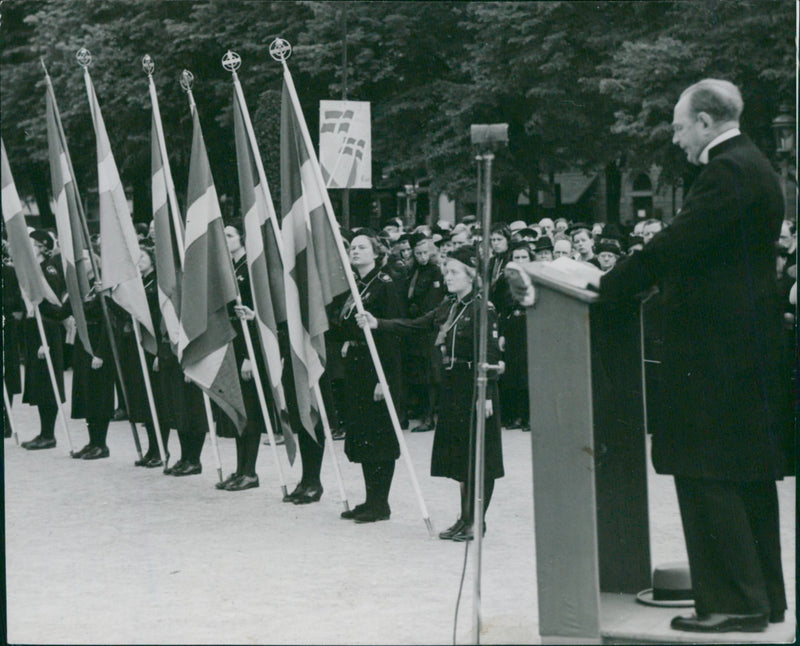 Swedish Flag Day - Vintage Photograph