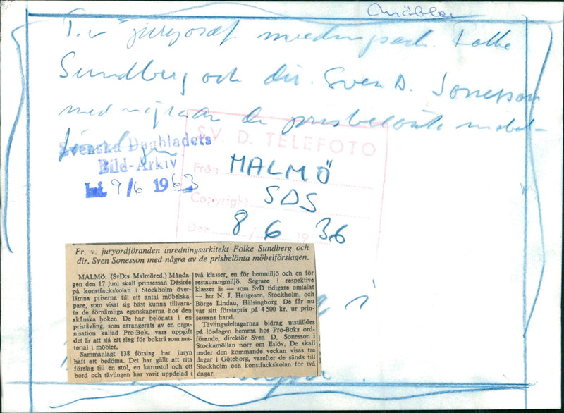 Furniture models - Vintage Photograph