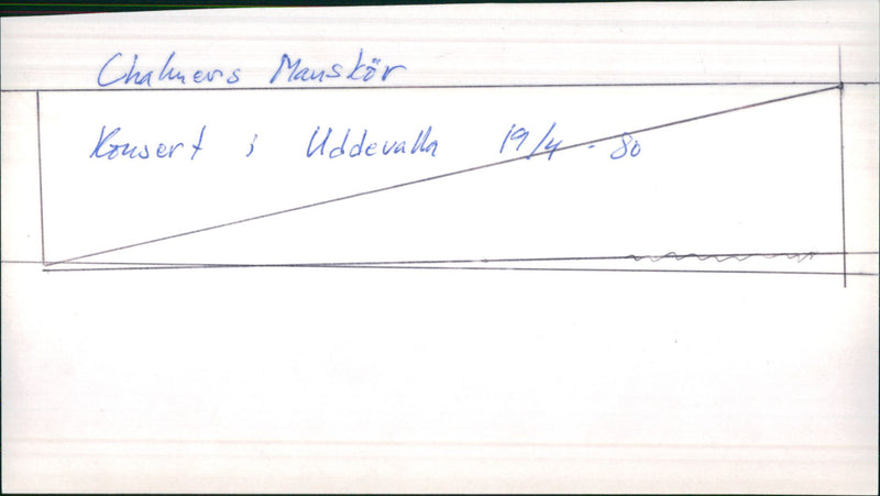 Chalmers Man choir, Concert in Uddevalla - Vintage Photograph