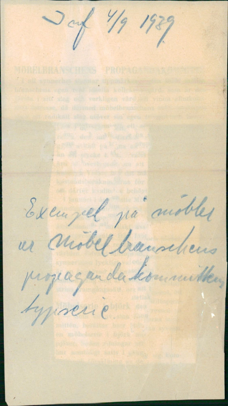 Furniture draft - Vintage Photograph