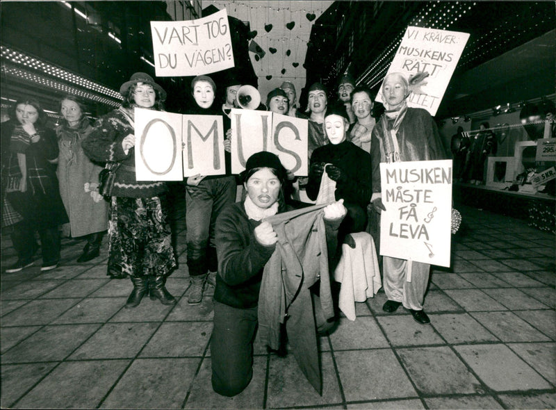 Music Teacher's Strike - Vintage Photograph