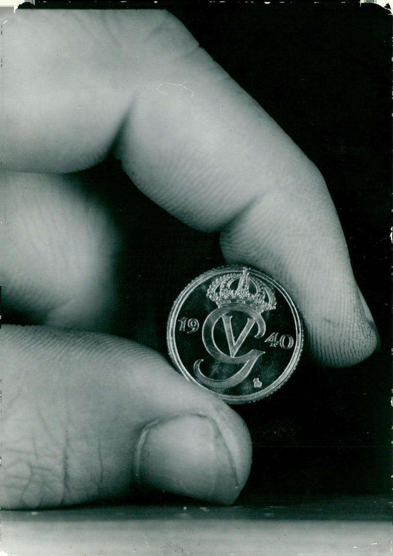 Old Swedish Money - Vintage Photograph