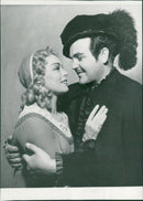 The Opera, 1952. Eva Prytz as Gilda and Gösta Björling as the duke in Rigoletto - Vintage Photograph