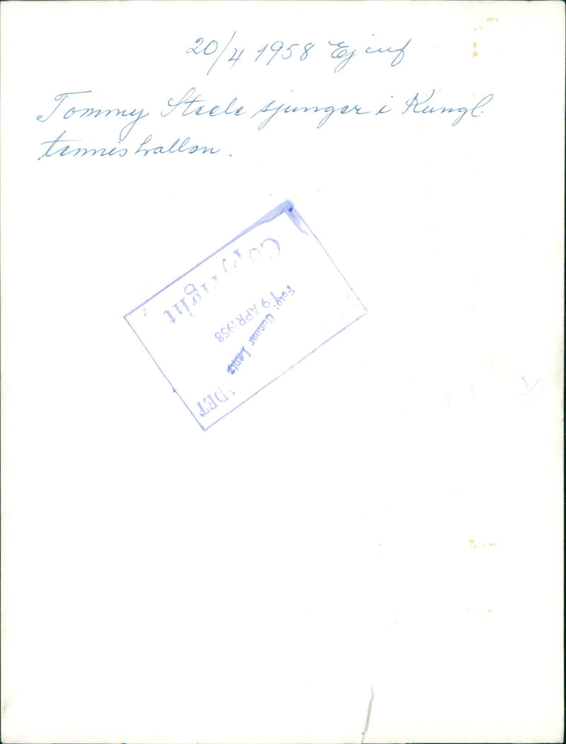 Fans enjoy Tommy Steele's song at a Pop music festival - Vintage Photograph