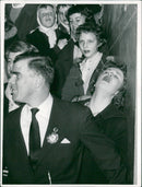 Fans enjoy Tommy Steele's song at a Pop music festival - Vintage Photograph