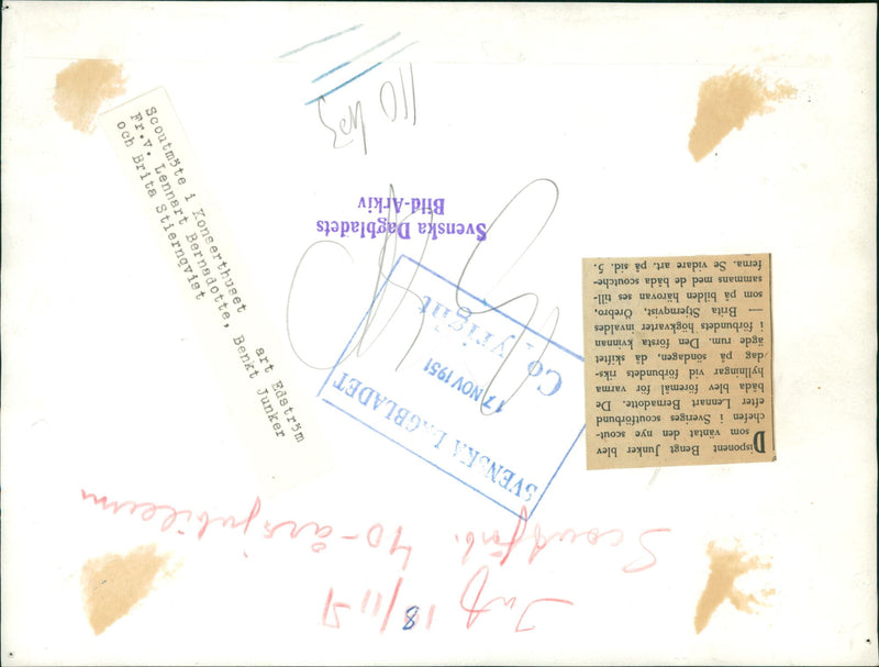 Scout meeting in the Concert Hall - Vintage Photograph