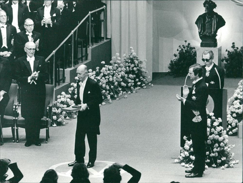 The Nobel Prize is awarded in the Concert Hall - Vintage Photograph