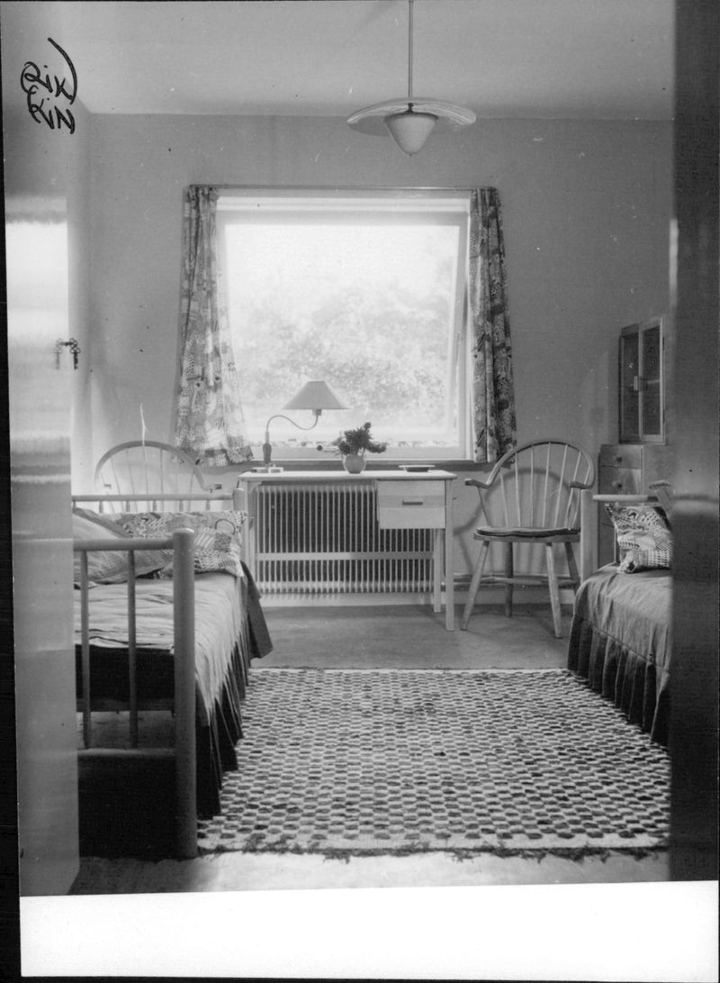 Room at Ljustavsberg - Vintage Photograph