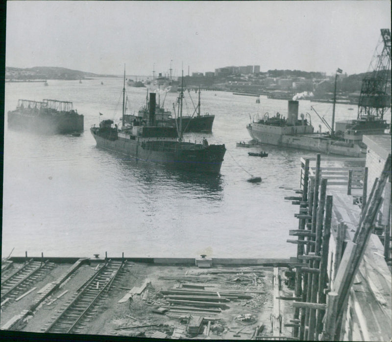 The view of the coastal buoys - Vintage Photograph