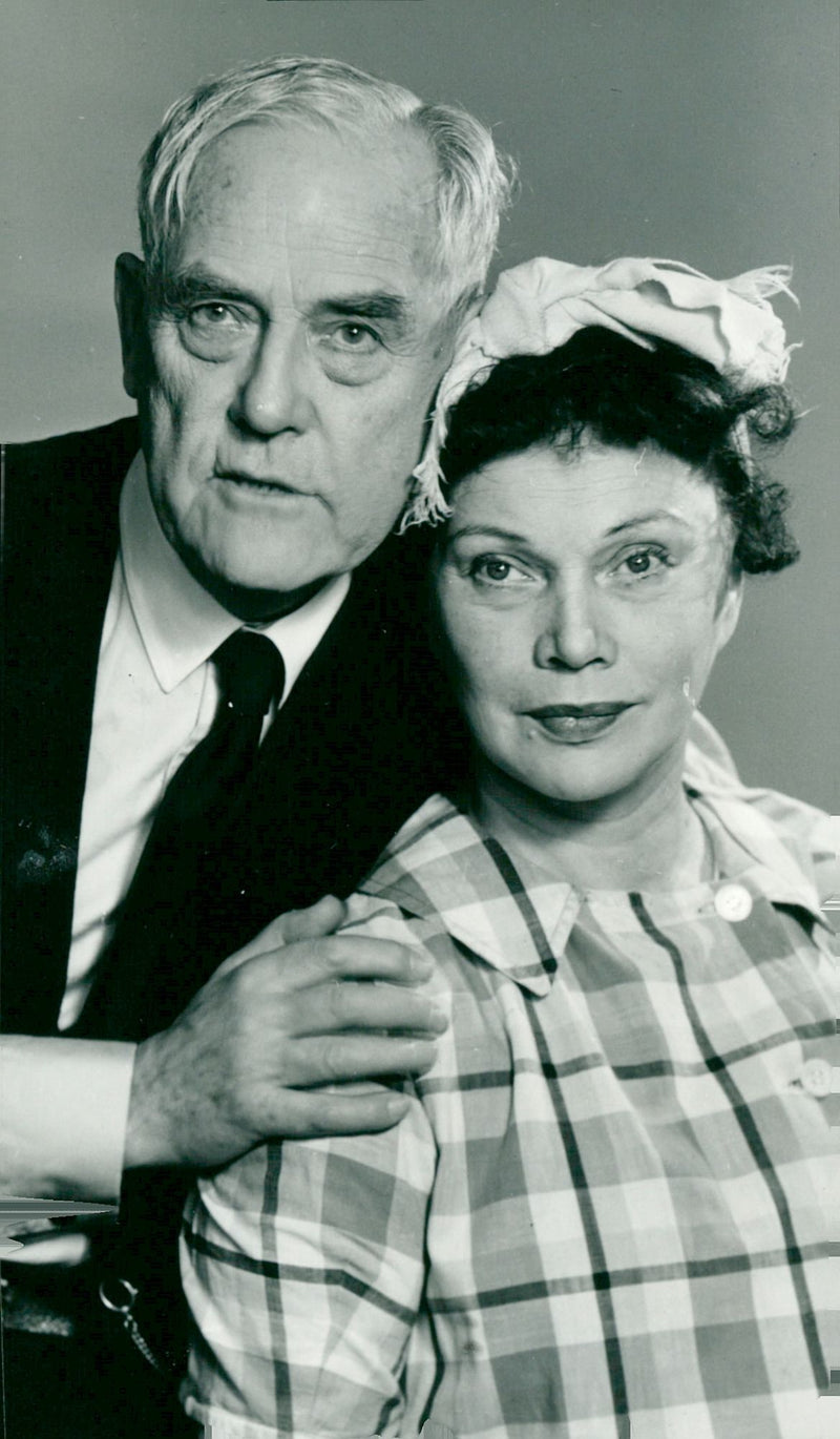 Norrköping-Linköpings Municipal Theater, Victor Sjöström, and Linnéa Hillberg. "Death of a Salesman" - Vintage Photograph