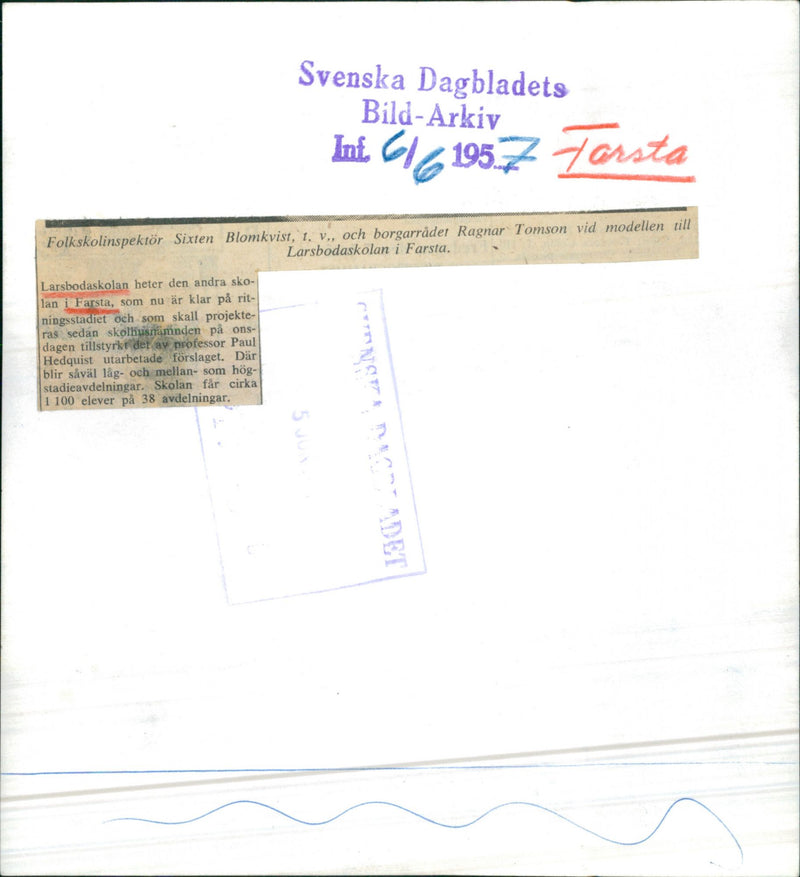 Model of Farsta - Vintage Photograph