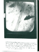Picture of lunar landscape sent via America's spacecraft - Vintage Photograph