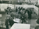 Inspection of the Södertunneln model - Vintage Photograph