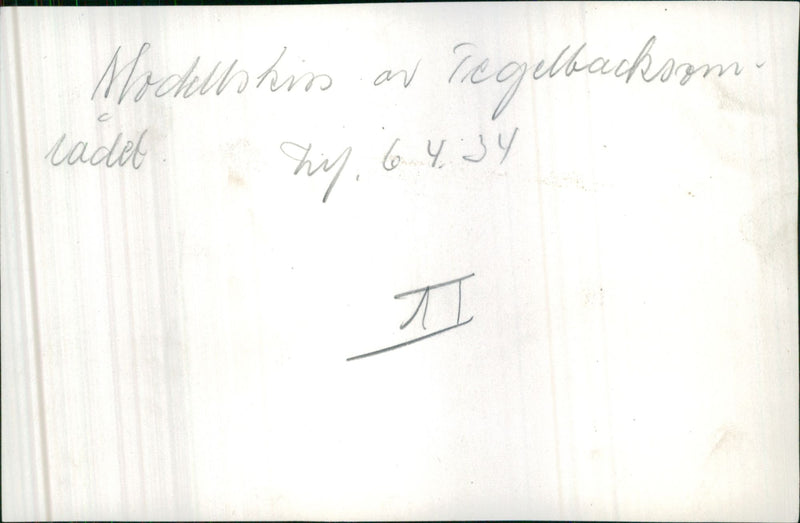 Model of Tegelbacken - Vintage Photograph