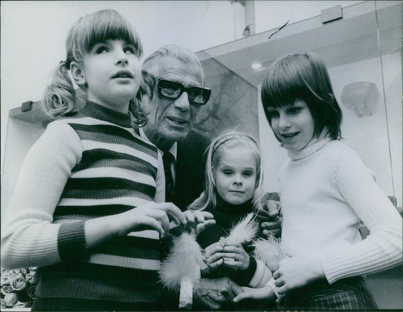 Stockholm City Museum: Edvin Adolphson, Katarina Akerlund, Katarina Johansson and Anneli Knutas - Vintage Photograph