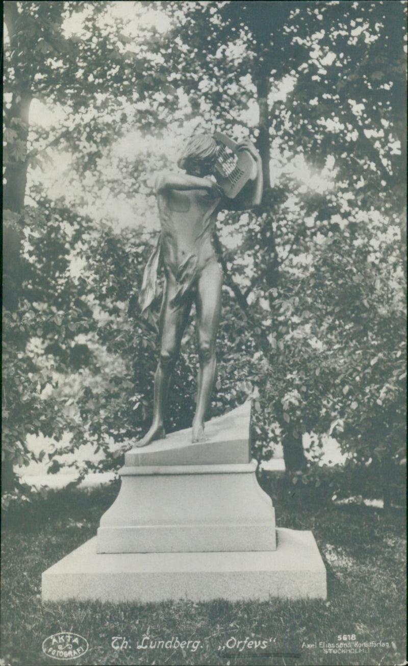 Statue in Stockholm - Vintage Photograph