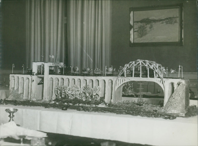 Model of Årstabroarna - Vintage Photograph