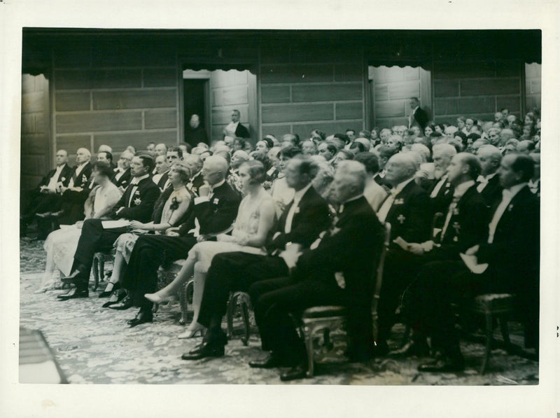 Nobel party in the Concert Hall 1928 - Vintage Photograph