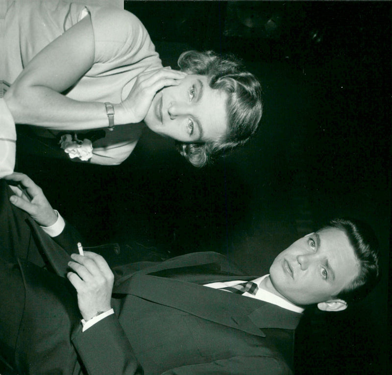 Eva Henning and Lars Ekborg at the New Theater - Vintage Photograph