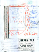 British writer Keith Skipper in his library - Vintage Photograph