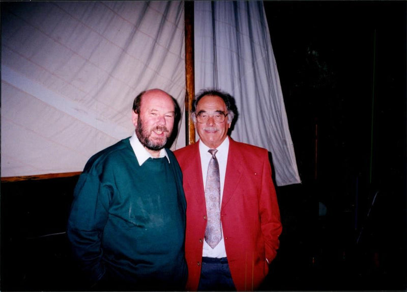 British writer Keith Skipper with Jason Partner - Vintage Photograph