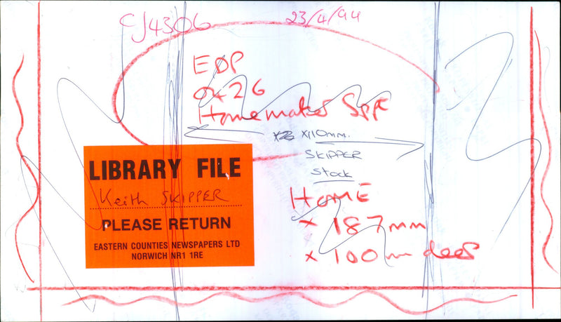 British writer Keith Skipper with his family - Vintage Photograph